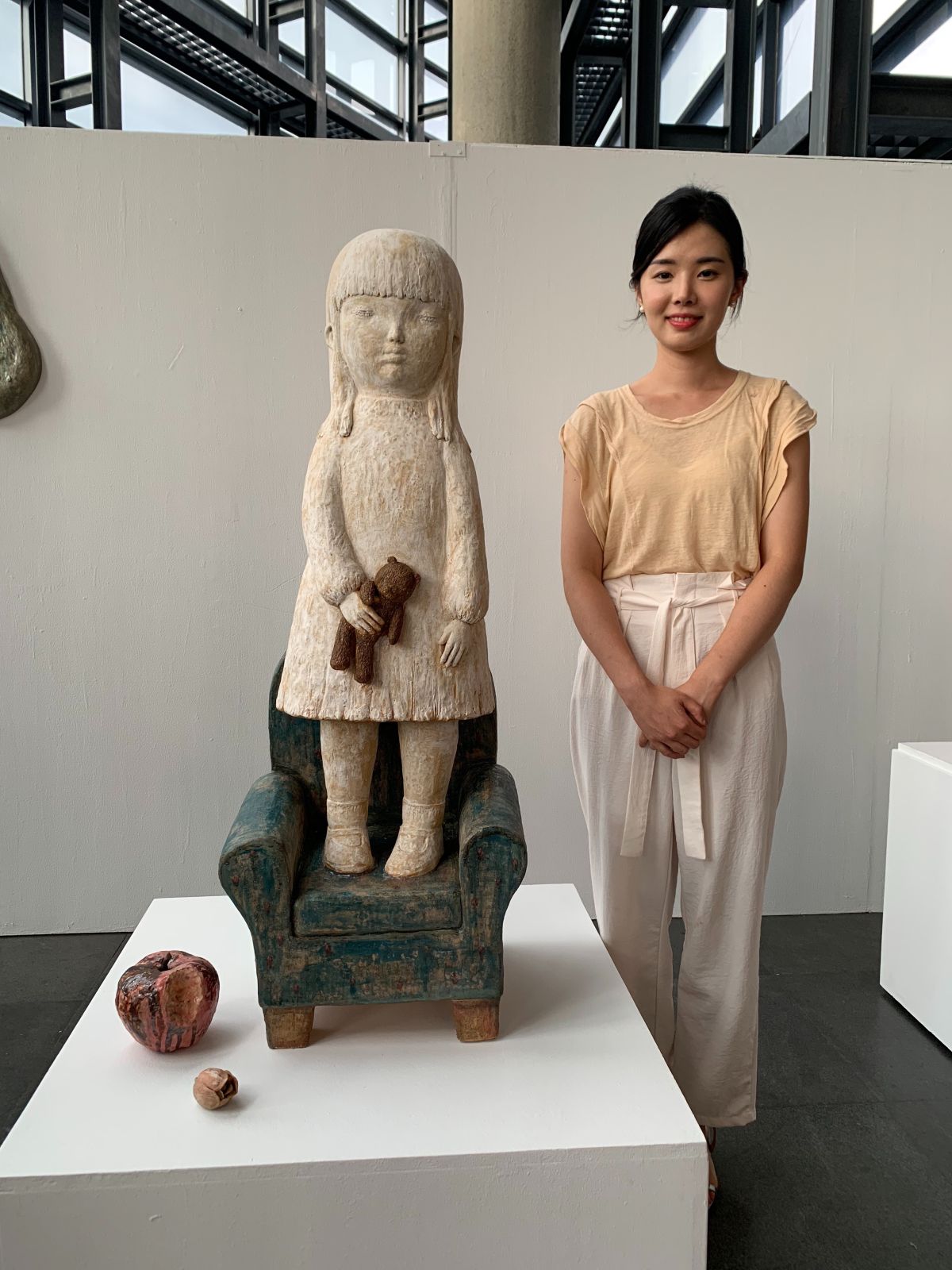 ▲韓國的陶藝家徐尚希（Sanghee Suh）的作品「童話般的美好結局 Happily Ever After」。（圖／記者蔡琇惠攝，2019.07.09）