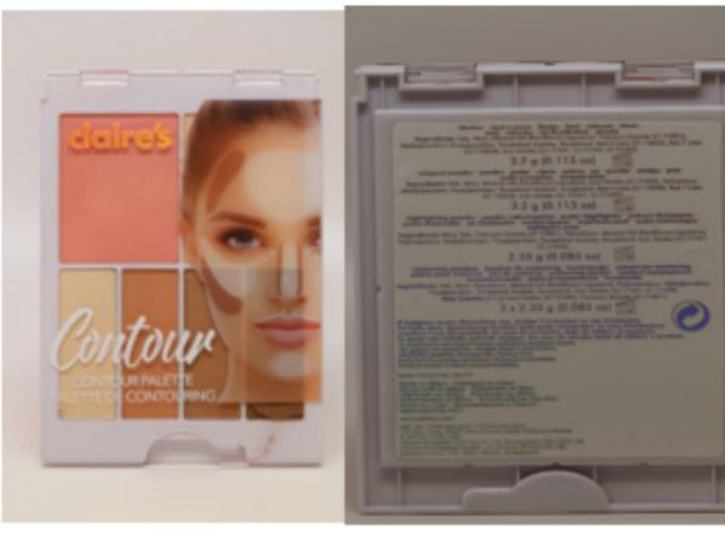 ▲五項產品疑似含有禁用的石綿成分。（圖／食藥署提供）