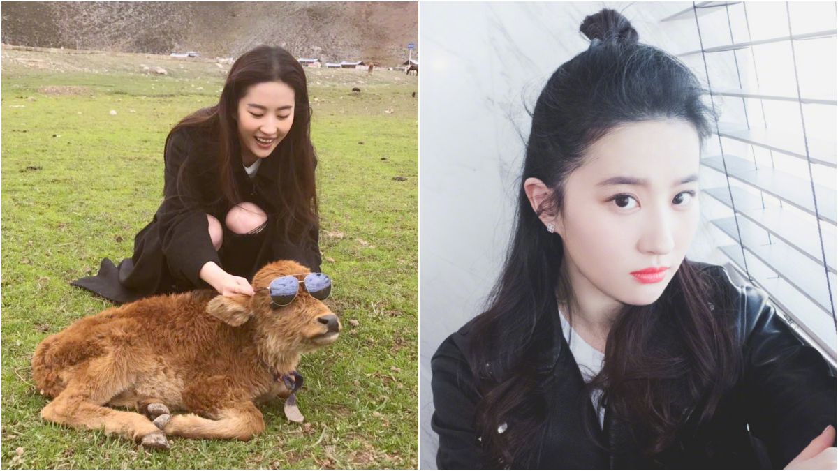 ▲ 劉亦菲皮膚白皙。（圖／劉亦菲微博）