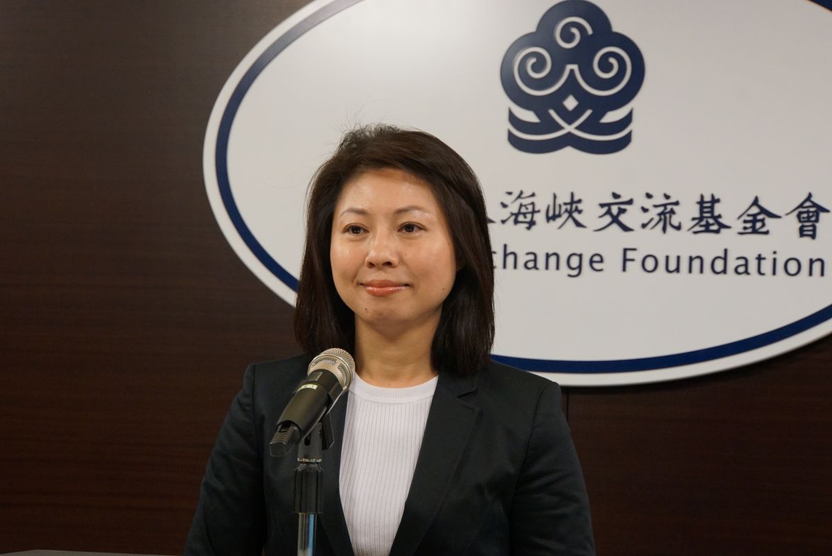 ▲海基會發言人蔡孟君 （圖／記者呂炯昌攝, 2019.7.10）