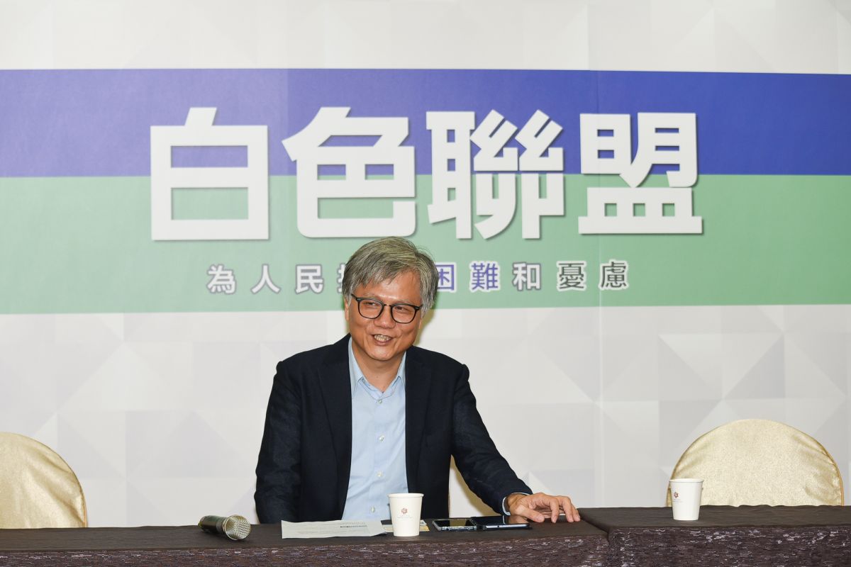 ▲前台北市長參選人吳蕚洋擔任白色聯盟政黨執行長。（圖／陳明安攝, 2019.7.10）