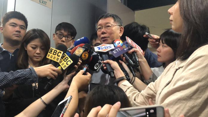 ▲台北市長柯文哲接受媒體訪問。（圖／丁上程攝, 2019.7.11）