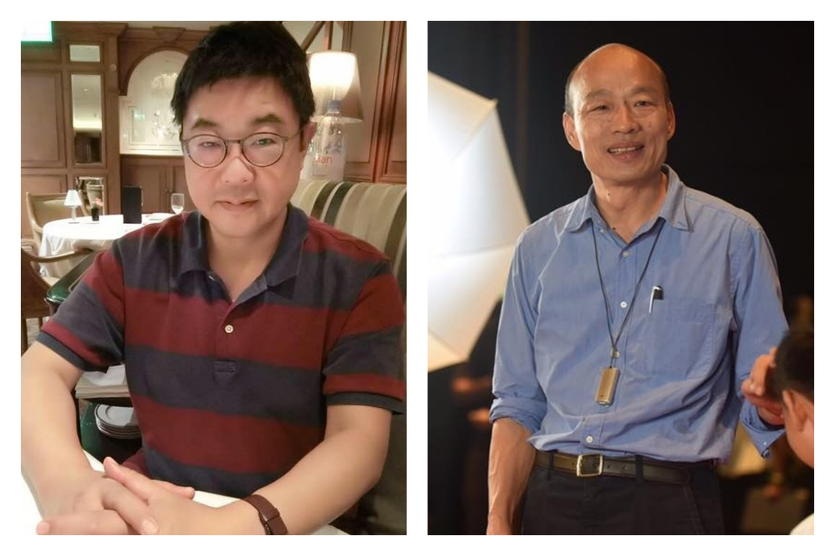 ▲胡幼偉直指韓國瑜大撈選票關鍵。（合成圖／翻攝自胡幼偉、韓國瑜臉書）