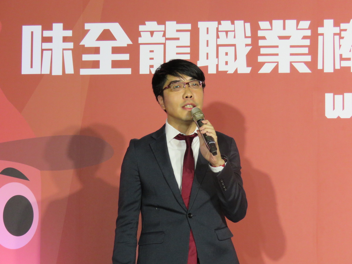 味全龍領隊吳德威。（圖／劉祐廷攝）