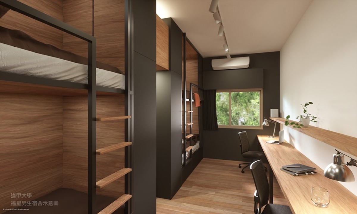 ▲今（12）日逢甲大學的宿舍整修示意圖曝光，乍看之下根本就和高級的設計旅店沒兩樣，引發網友熱烈討論。（圖／翻攝自臉書粉專「逢城學記 Check in at FCU」）