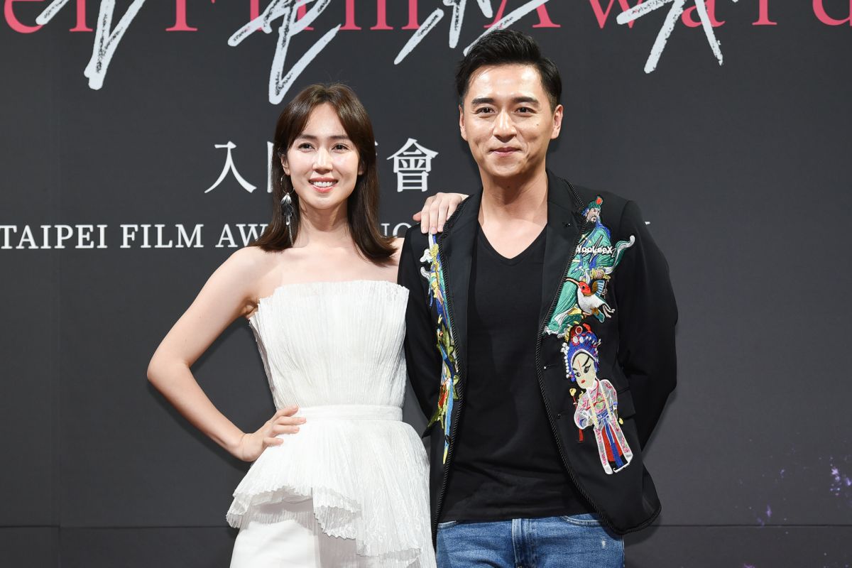 台北電影獎入圍酒會，鄭人碩與黃瀞怡分別入圍最佳男、女主角。（圖／記者陳明安攝，2019.07.12）
