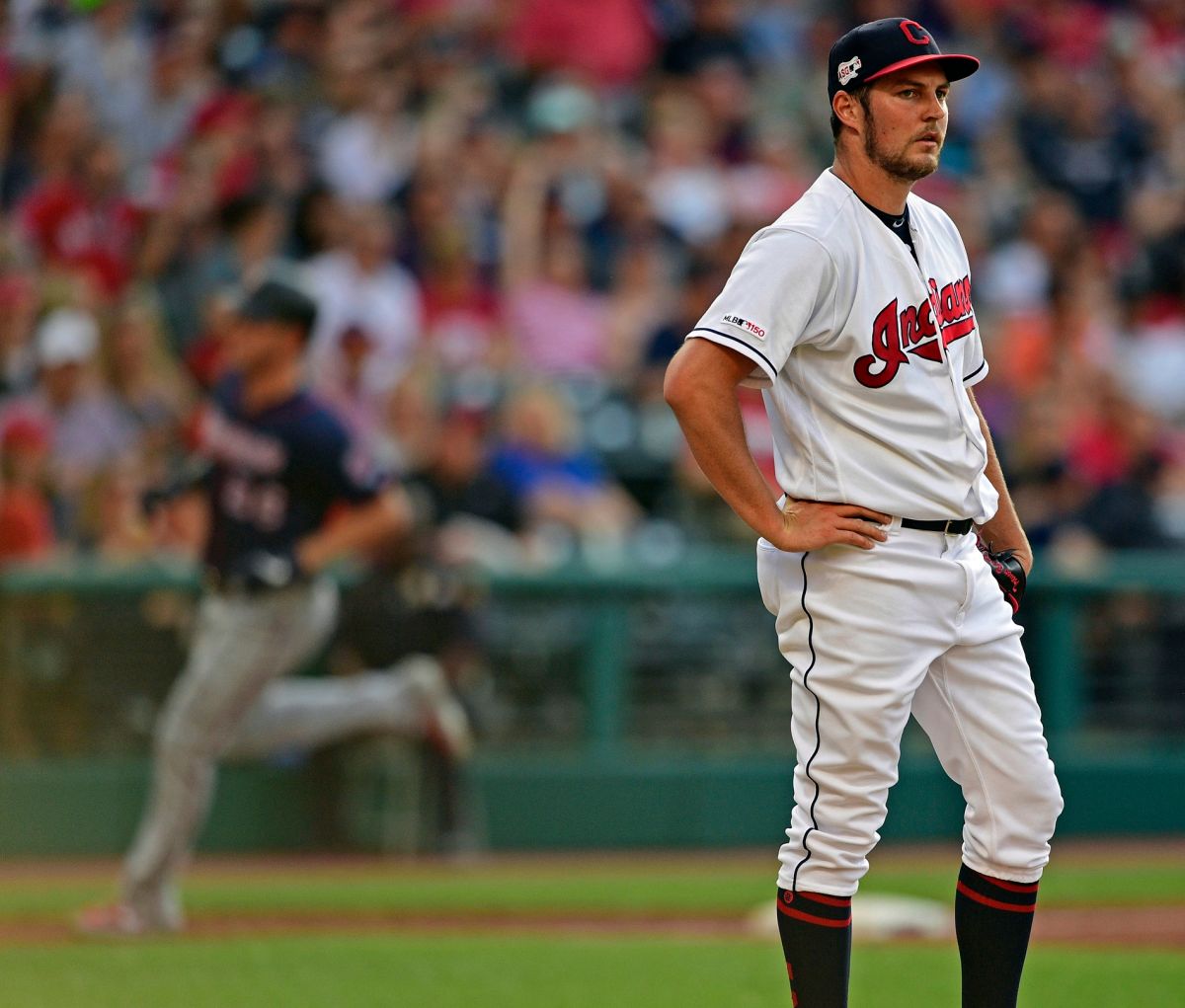 Trevor Bauer被Max Kepler連5打席開轟。（圖／美聯社／達志影像）