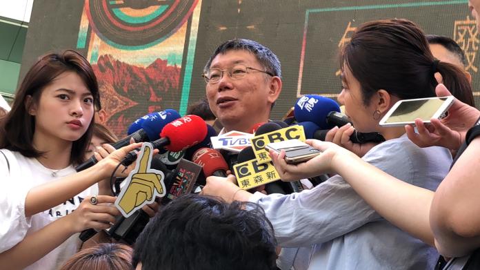 ▲台北市長柯文哲接受媒體訪問。（圖／丁上程攝, 2019.7.14）