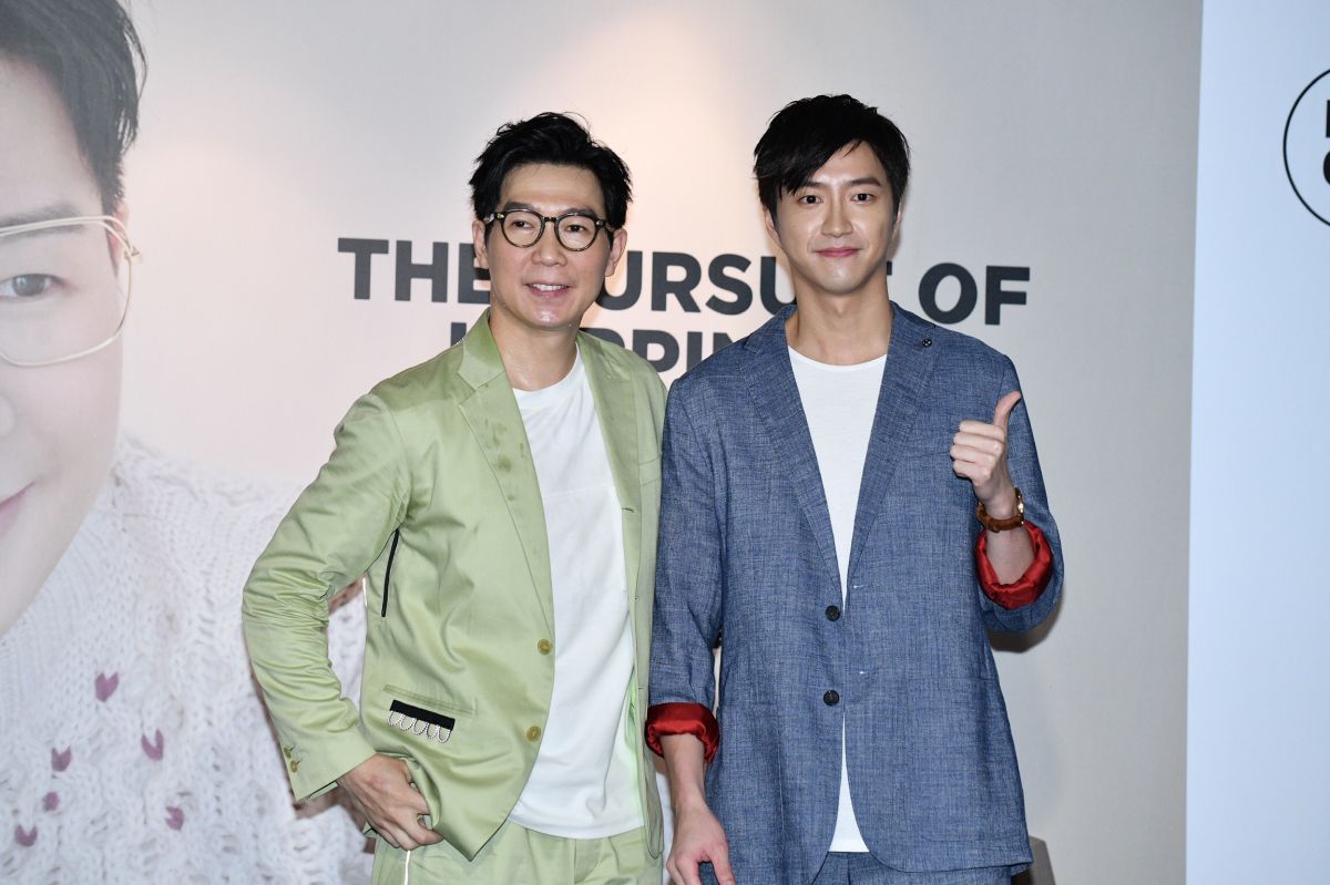 ▲江宏傑為品冠新專輯見面會站台。（圖／記者林柏年攝）