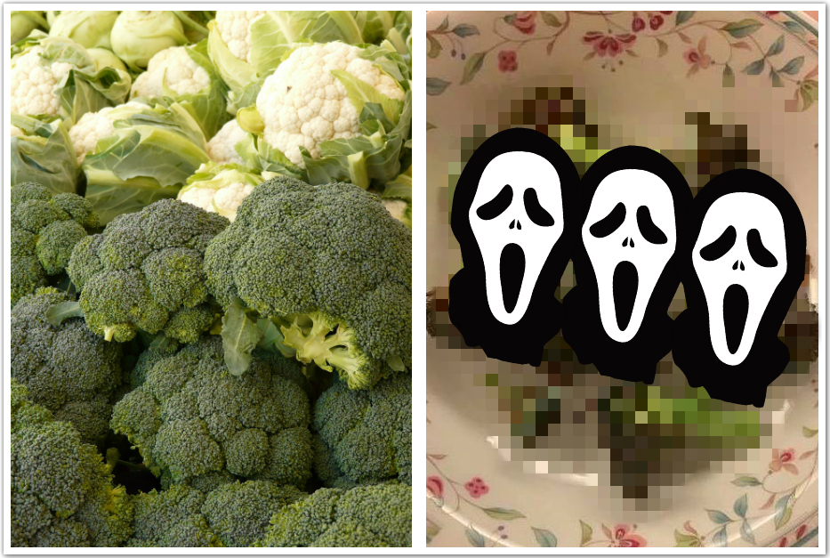 ▲一名女網友在臉書社團「爆怨公社」表示，用新買的氣炸鍋料理花椰菜， 10 分鐘後卻見花椰菜全成了「乾燥花」，照片曝光立刻笑翻上萬網友。（圖／翻攝自爆怨公社）