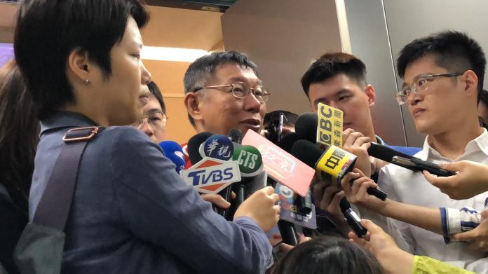 ▲台北市長柯文哲接受媒體訪問。（圖／丁上程攝, 2019.7.15）
