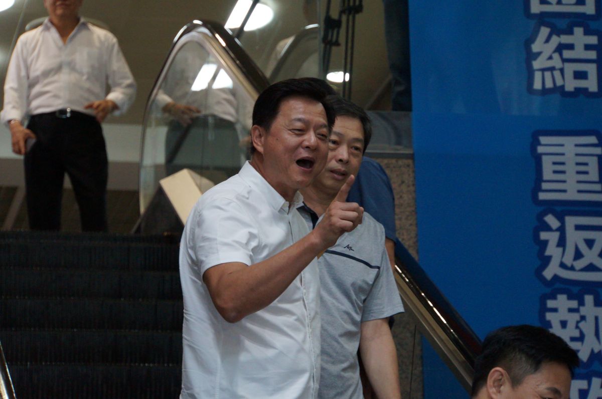 ▲國民黨總統初選民調結果15日上午出爐，高雄市長韓國瑜將代表國民黨投入2020總統選舉，前台北縣長周錫偉呼籲國民黨一定要團結。（圖／記者呂炯昌攝, 2019.7.15）