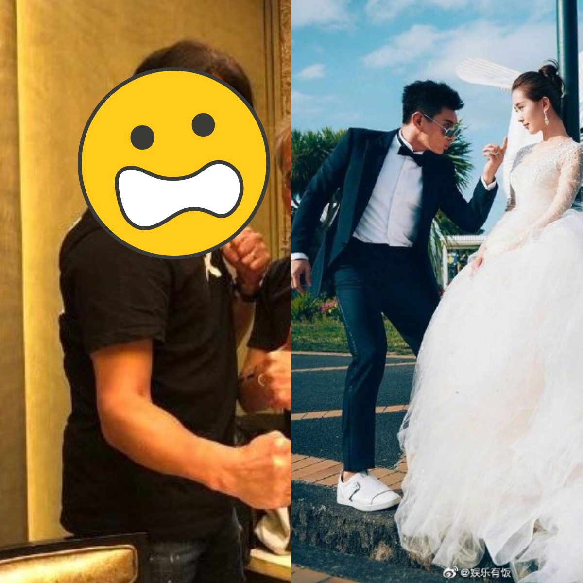 ▲吳奇隆升格為人父，被網友笑虧幸福肥。（圖／翻攝自微博）