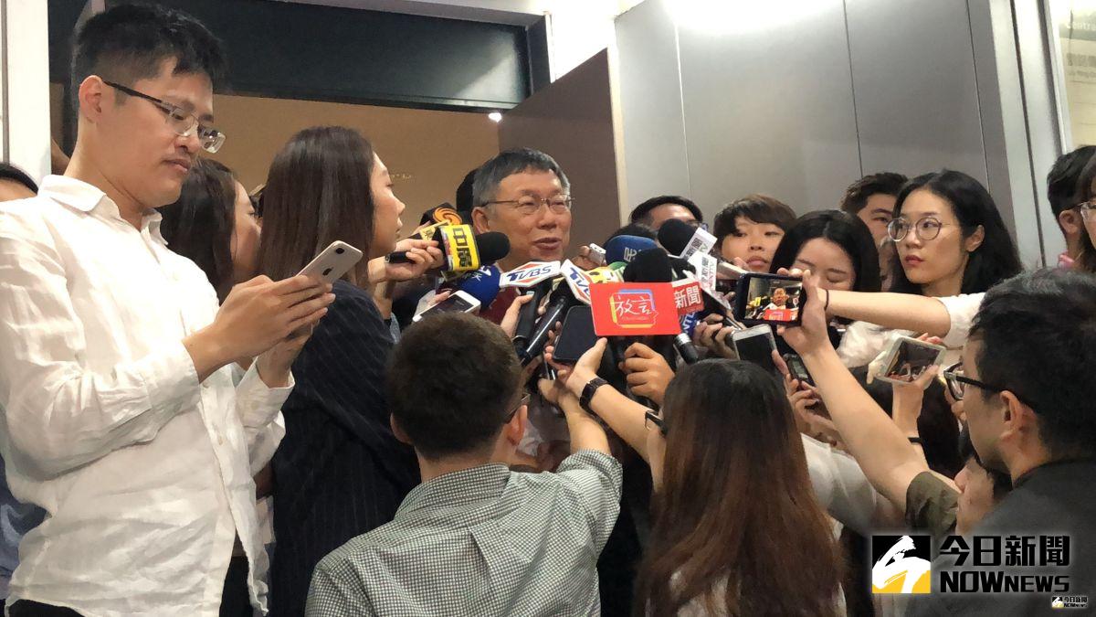 ▲台北市長柯文哲接受媒體訪問。（圖／丁上程攝, 2019.7.16）