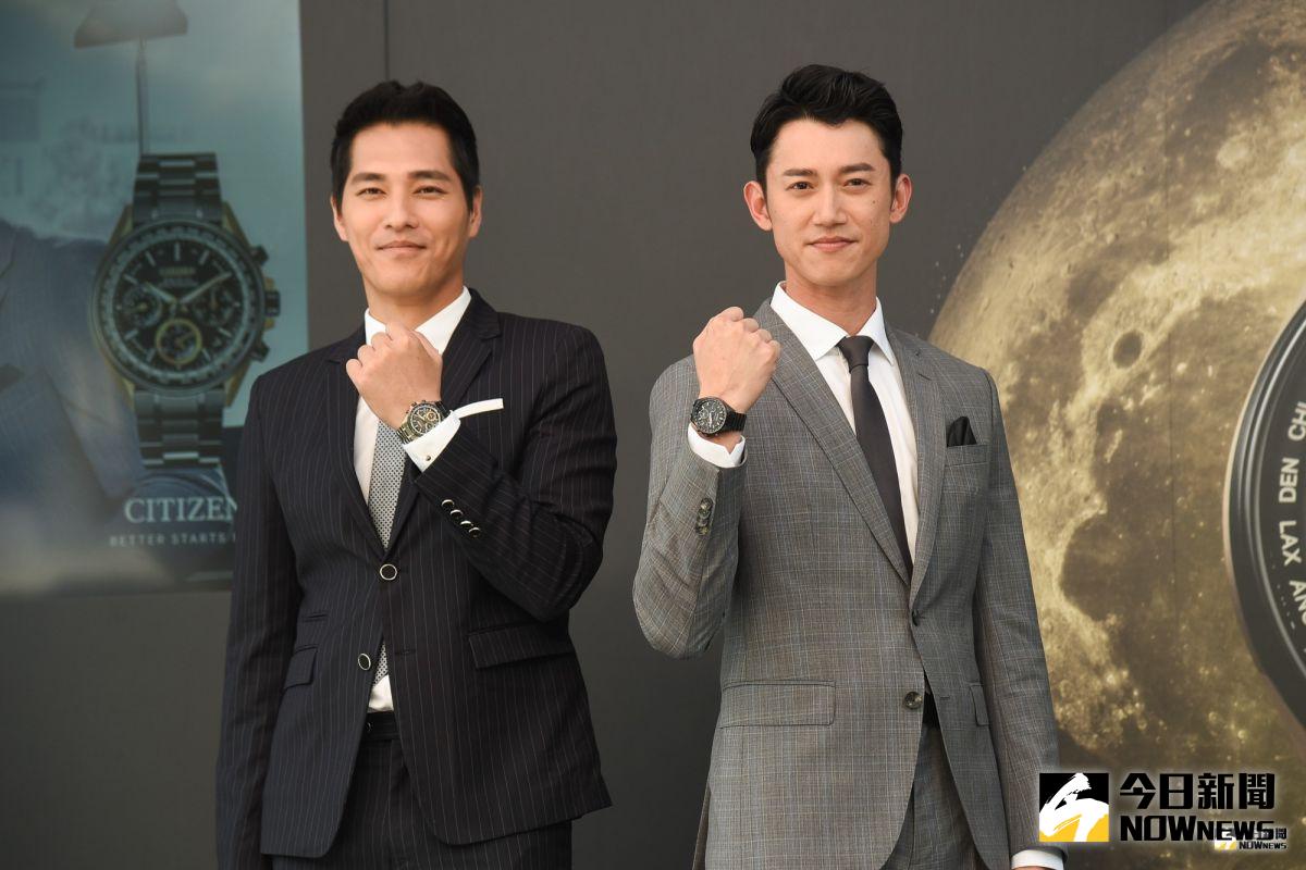 ▲藍正龍、吳慷仁出席手錶品牌快閃店開幕記者會。（圖／記者陳明安攝，2019.07.16）