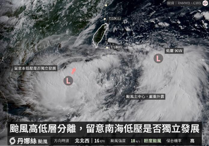 丹娜絲形同空殼！專家表示颱風過後將有「致災性情況」
