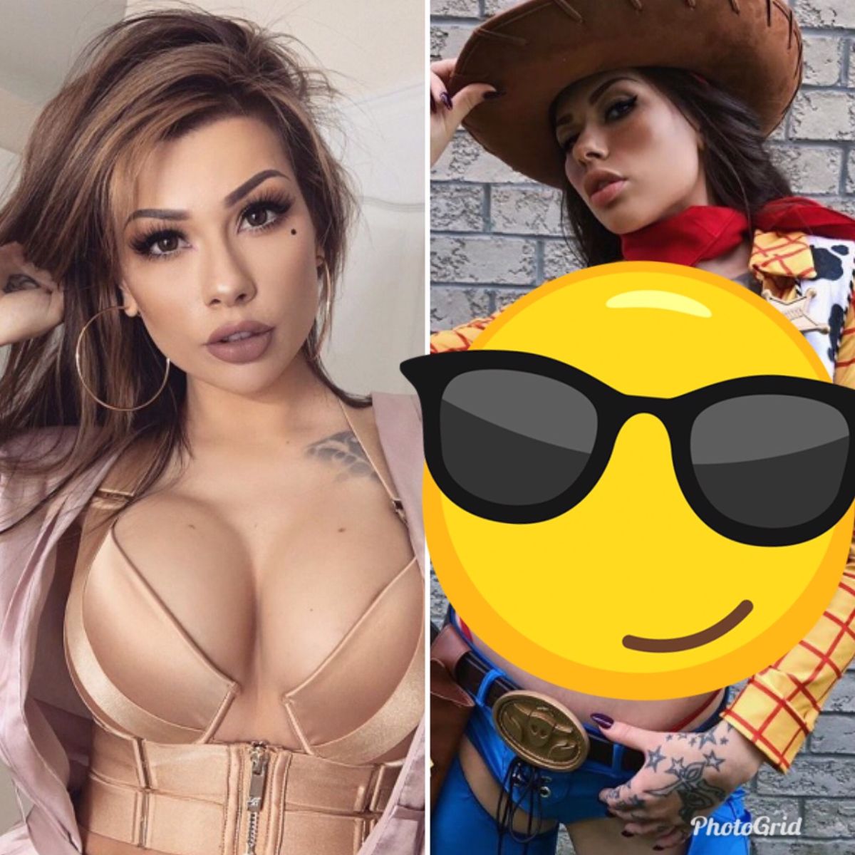 ▲網路名人 Vera Bambi 
 裝扮成玩具總動員 4 的胡迪警長，姣好身材瞬間引起上萬網友點讚支持。（圖／取自 verabambilive IG ）