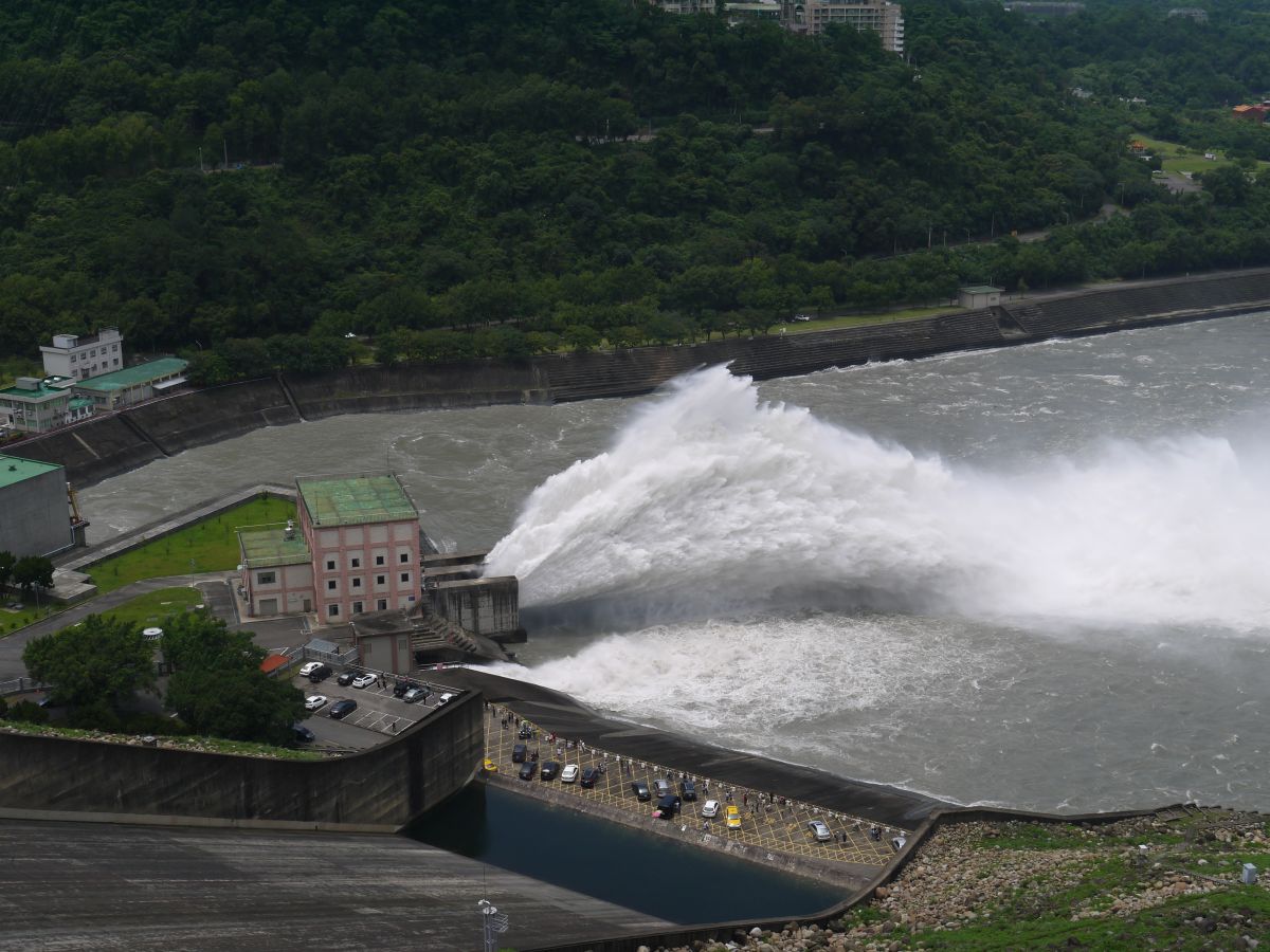 ▲為因應颱風期間帶來的豐沛雨量，石門水庫將適時進行放水。（圖／水利署提供）