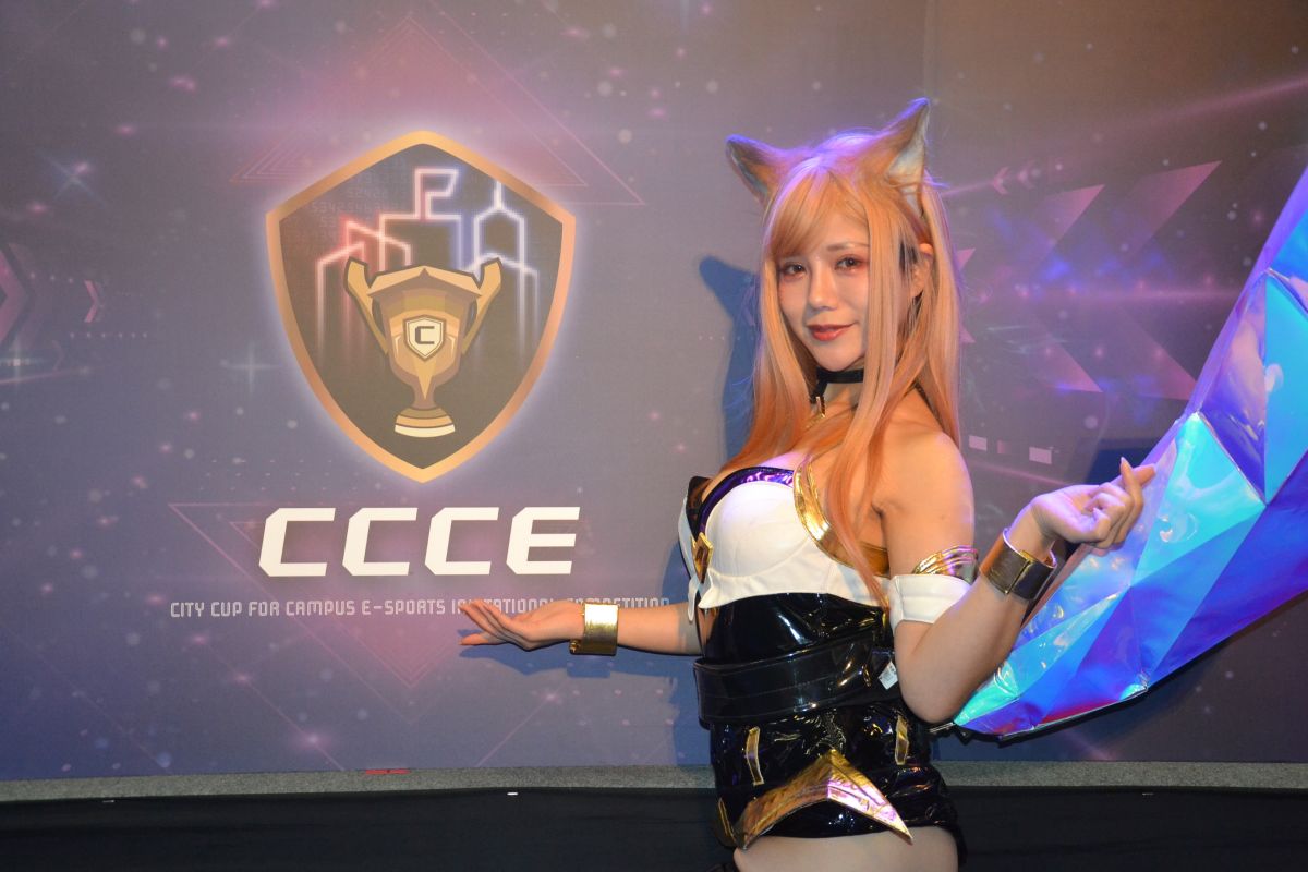 ▲CCCE有亮眼Coser坐鎮現場。（圖／記者顏大惟攝，2019.7.16）