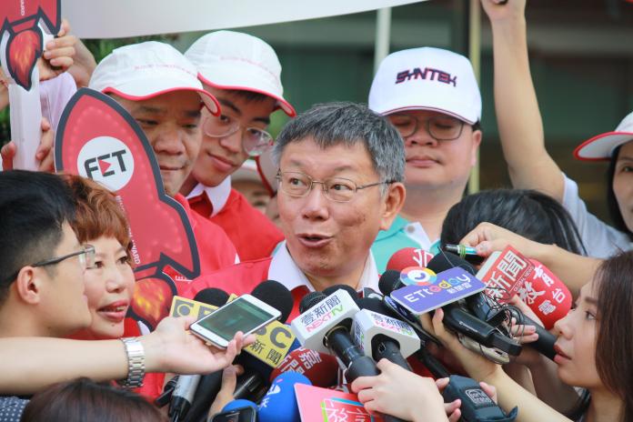 ▲台北市長柯文哲接受媒體訪問。（圖／丁上程攝, 2019.7.18）