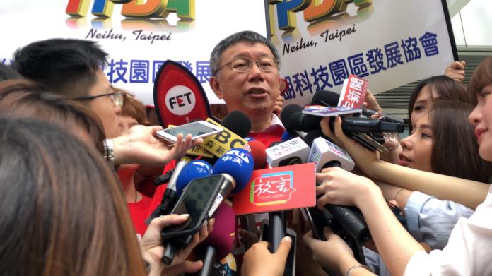 ▲台北市長柯文哲接受媒體訪問。（圖／丁上程攝, 2019.7.18）