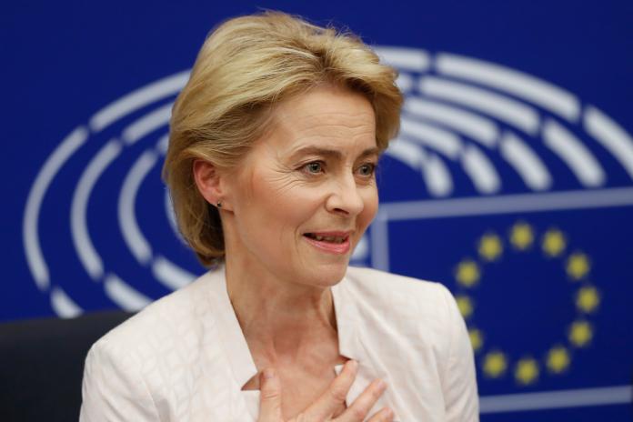 ▲歐盟執行委員會主席范德賴恩（Ursula von der Leyen）將造訪烏克蘭首都基輔。資料照。（圖／美聯社／達志影像）