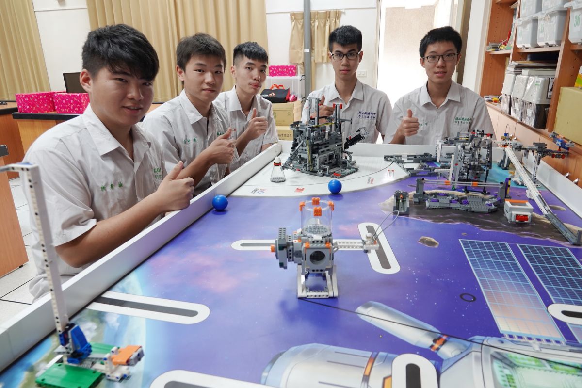 ▲鹿港高中參加FIRST樂高聯賽亞太區公開冠軍賽，拿下機器人表現」第一名。（圖／記者陳雅芳攝，2019.07.18）