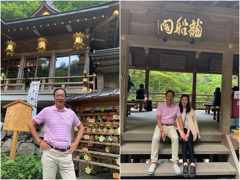 ▲鴻海集團創辦人郭台銘，日前在國民黨總統初選中輸給韓國瑜，但18日他po出日本遊的照片，重申為理想「會跟大家保持聯絡」!（圖／擷取自郭台銘臉書）