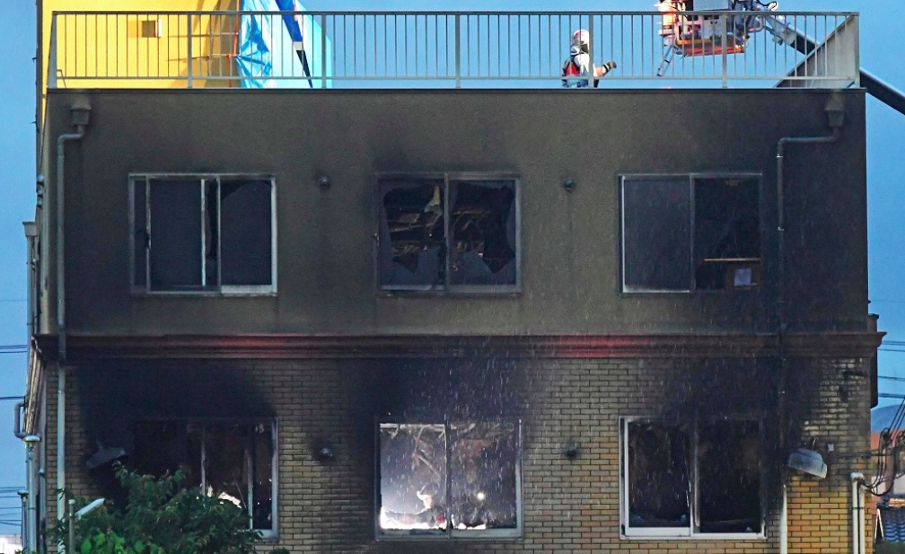 ▲知名動畫製作公司「京都動畫」遭縱火，已知 33 人死亡、 36 人受傷。（圖／達志影像／美聯社）