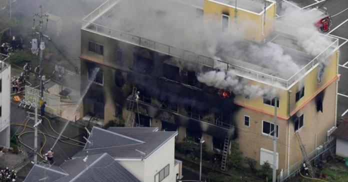 ▲知名動畫製作公司「京都動畫」遭縱火，已知 33 人死亡、 36 人受傷。（圖／達志影像／美聯社）
