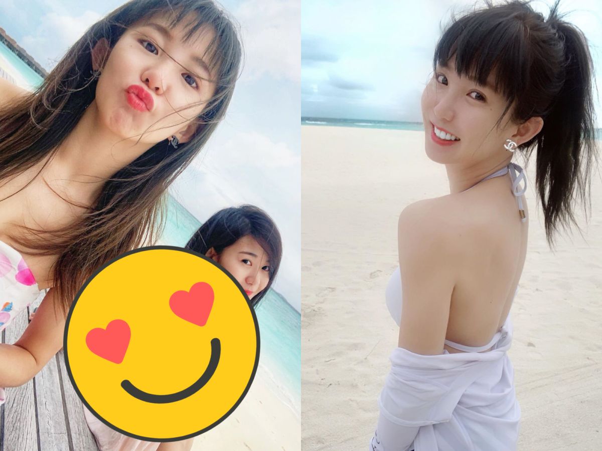 ▲郭書瑤近日與家人出國玩，曬出妹妹辣照。（圖／郭書瑤IG）