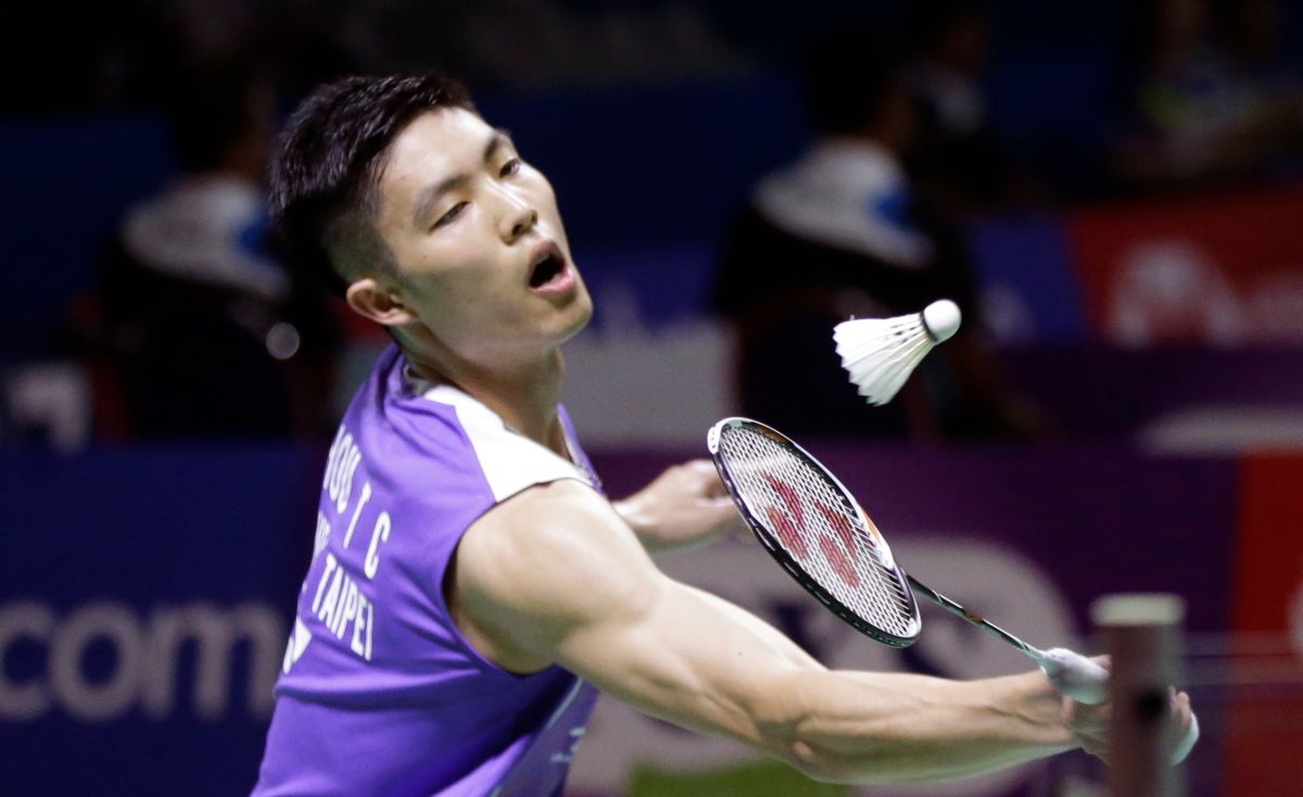 ▲我國羽球一哥周天成（圖／美聯社／達志影像）