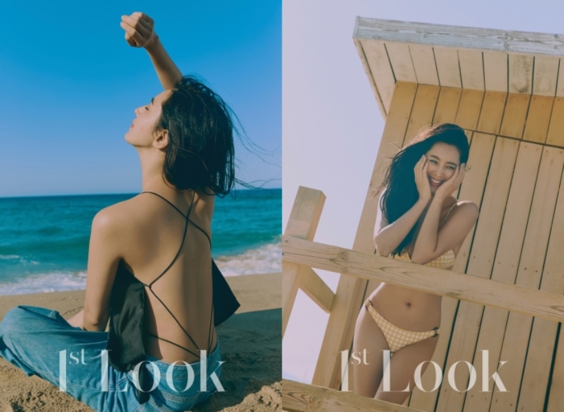 ▲韓彩雅產後一樣美，看不出37歲。（圖／1stLook Twitter）