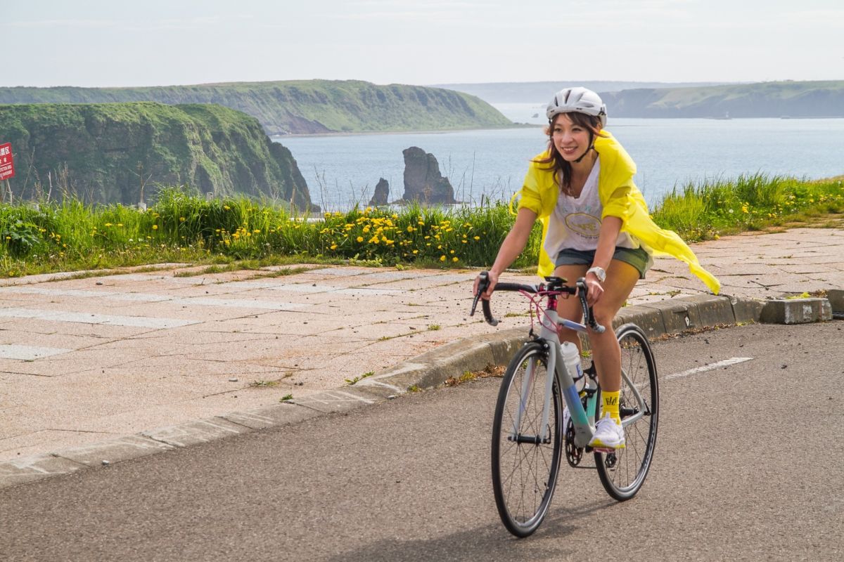 ▲段慧琳熱愛騎腳踏車。（圖／民視提供）