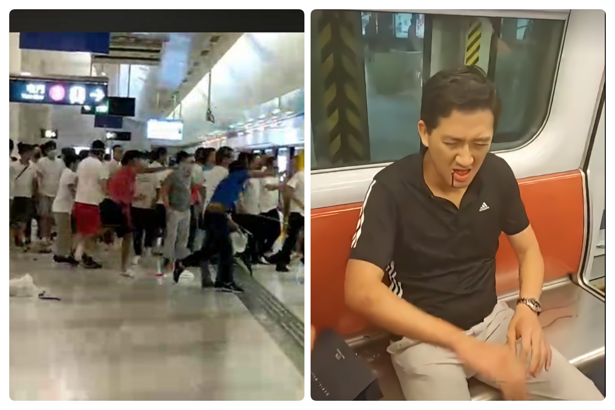 ▲香港民主黨議員林卓廷，慘遭白衣人攻擊掛彩。（圖／翻攝自林卓廷臉書）