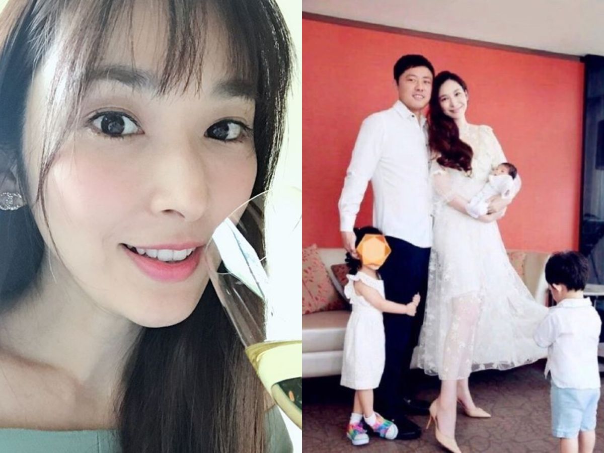 ▲女星吳佩慈跟男友香港富豪紀曉波已育有兩子一女。（圖／翻攝自微博）