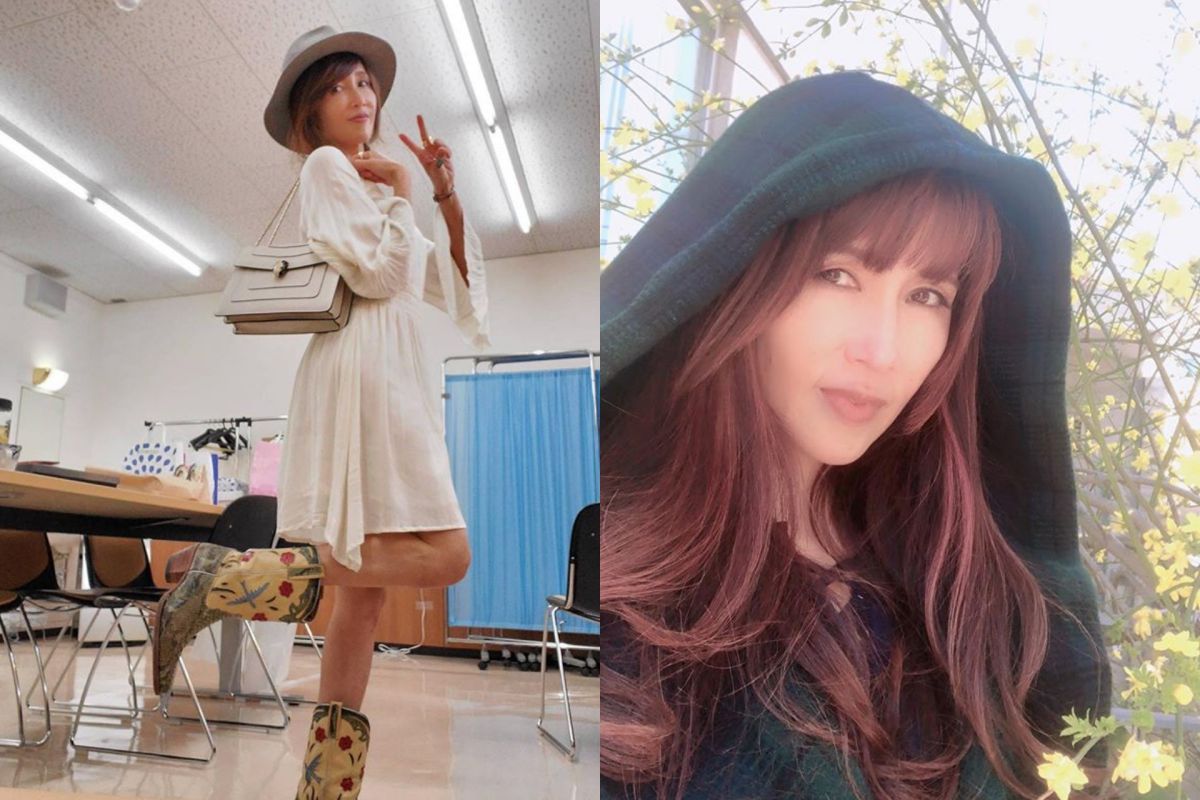 ▲工藤靜香懷念懷孕時的年輕穿搭。（圖／工藤靜香IG）
