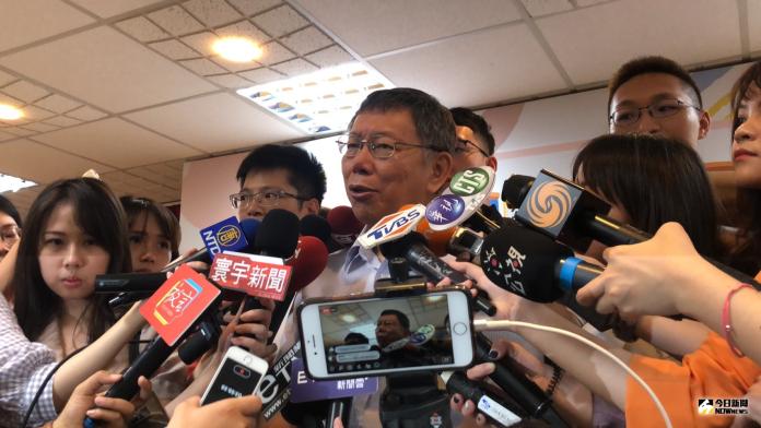 ▲台北市長柯文哲接受媒體訪問。（圖／丁上程攝, 2019.7.25）