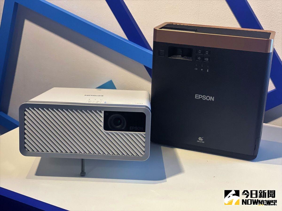 ▲Epson於今（25）宣布推出EF-100移動式3LCD雷射投影機。（圖／記者劉士成攝）