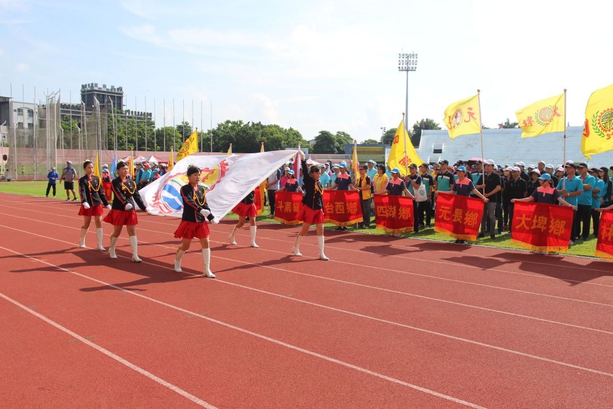▲雲林縣運會隆重揭幕。（圖／記者簡勇鵬攝，2019.07.27）