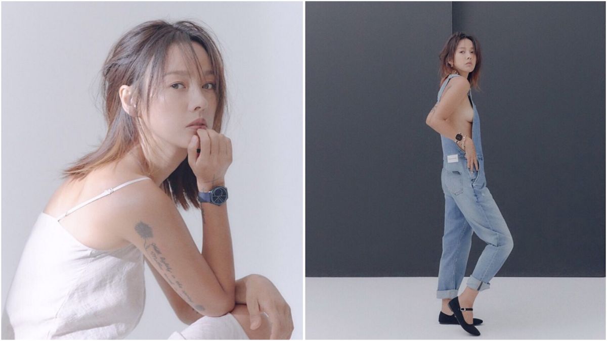 ▲李孝利以淡妝拍攝畫報，大膽露半球。（圖／highcut官網）
