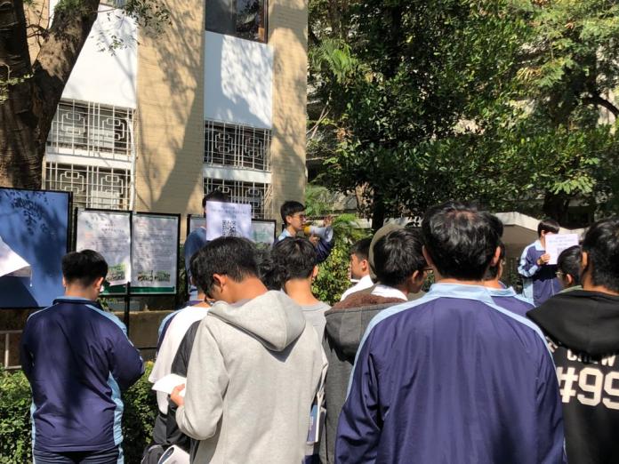 歐孟哲聯合有共同理念的學生，推動終結放榜新聞，藉以打破台灣以升學結果定義學生的固有文化。（提供／歐孟哲）