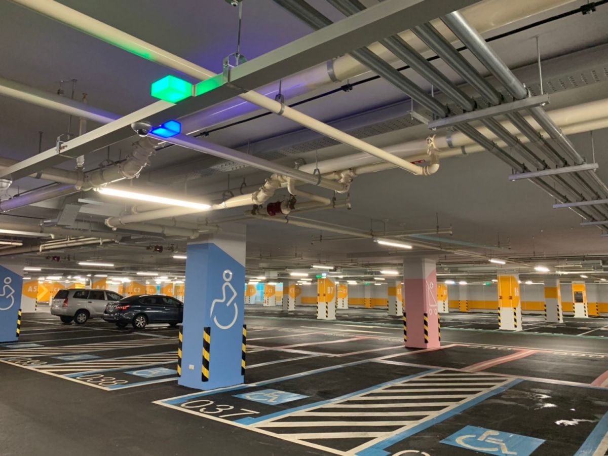 ▲斥資6.14億元的新北市三重商工地下停車場明(29)天啟用，可提供550個汽、機車停車位。（圖／新北市交通局提供）