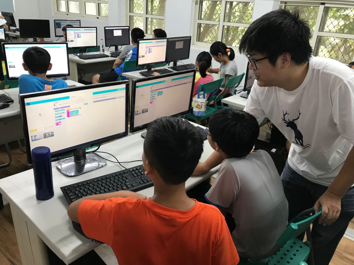 ▲許孩子一個雲端的未來，科丁暑期營。（圖／記者洪佳伶攝，2019.07.29）