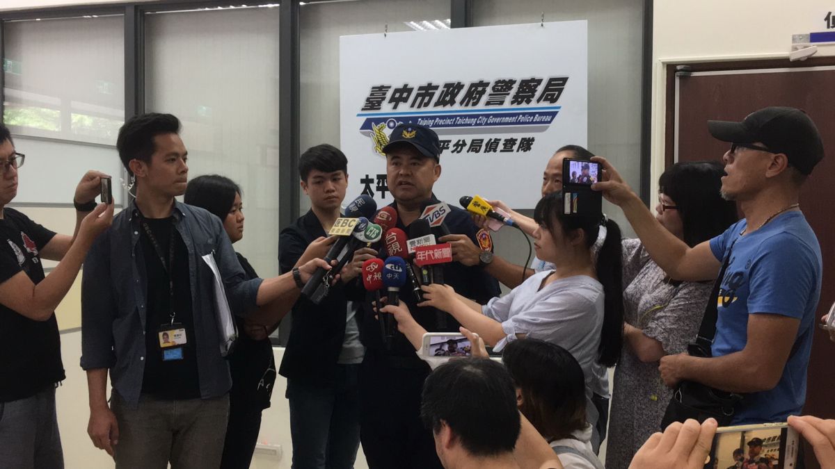 ▲太平警分局張副分長說明情形。 (圖／林重鎣攝2019.7.29)
