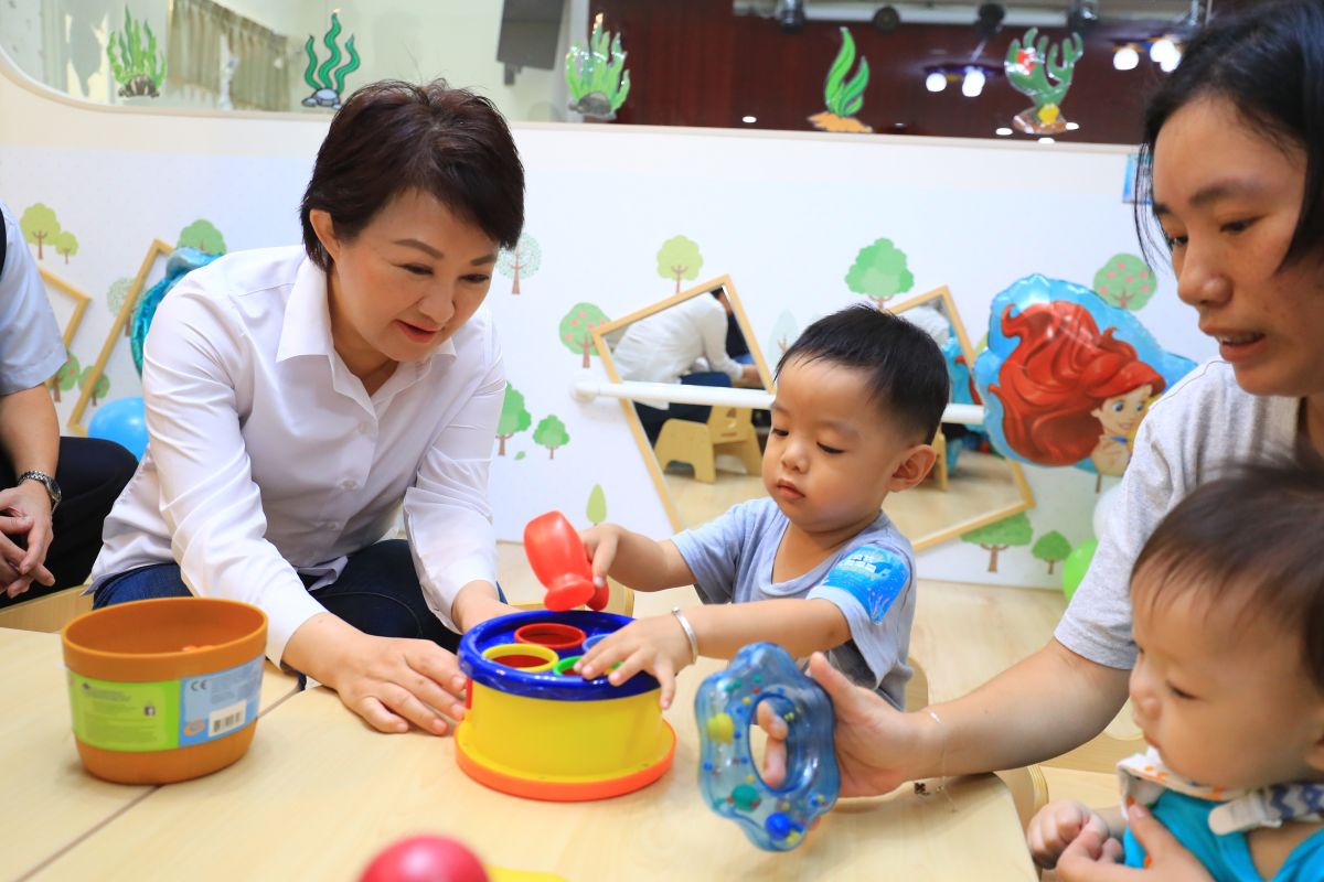 ▲台中市長盧秀燕兌現競選承諾，積極廣設公托家園，打造友善育兒城市。（圖／台中市政府提供）