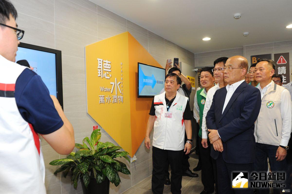 國民黨中評委趙守博，要求黨總統提名人韓國瑜選前要宣示戒酒。對此，行政院長蘇貞昌30日受訪時，大酸韓國瑜說，韓國瑜被同黨中評委要求戒酒是破紀錄、讓人開眼界。（圖／行政院提供）