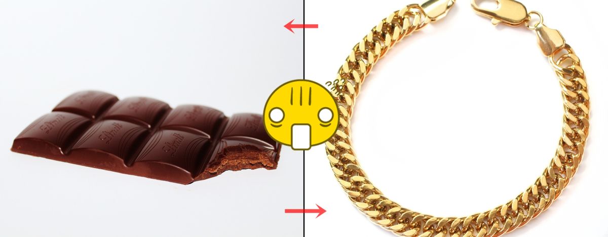 ▲這麼狂的以物易物你有看過嗎？一名爸爸在臉書上 PO 文，說自己的女兒竟以「一條巧克力換到金手鍊」。（示意圖／翻攝 Pixabay ）