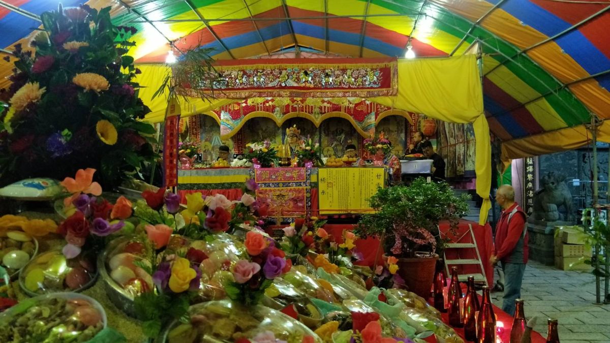 ▲台中市玉闕朝仁宮慶讚中元「盂蘭盆會布施十方」年度重要法會之一。(圖／廟方提供2019.7.31)