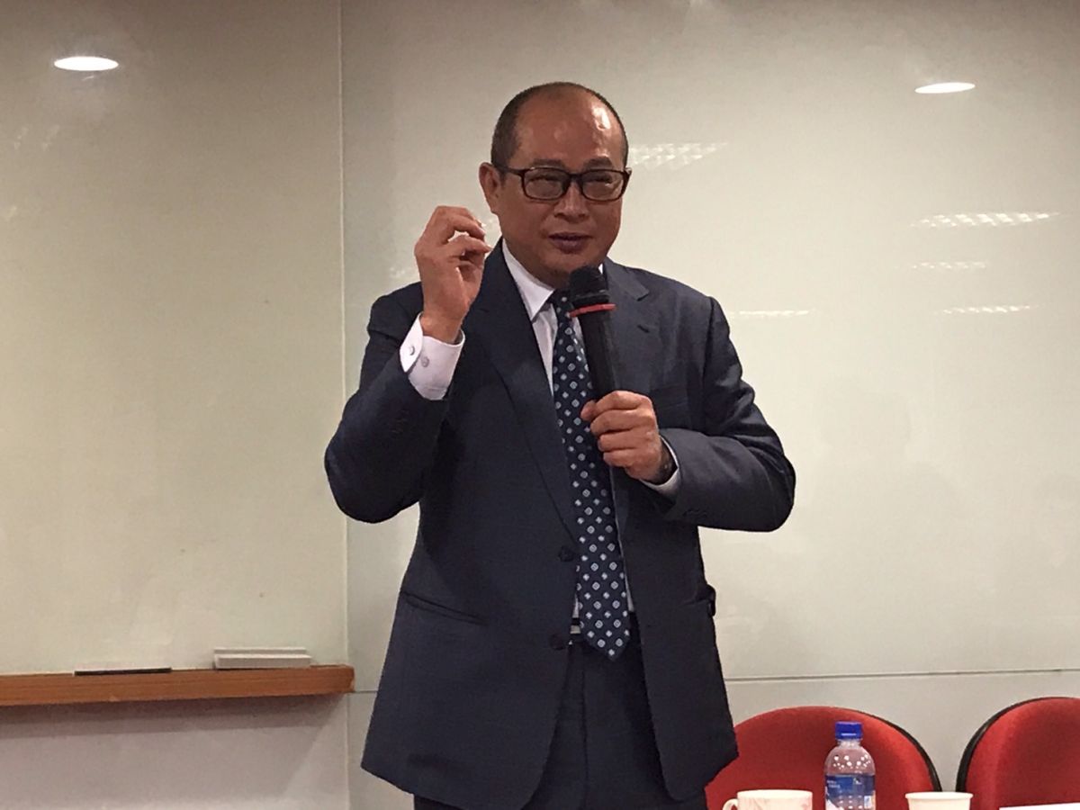 ▲中華民國不動產代銷公會全聯會副理事長謝坤成樂觀表示，相當看好今年台灣房市。(圖／記者賴志昶攝）